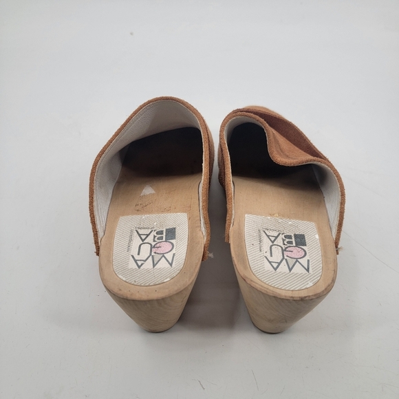 Maguba Swedish Berkeley Husband Clogs Size 41 Camel Tan Leather Boho Minimalist - Picture 11 of 16